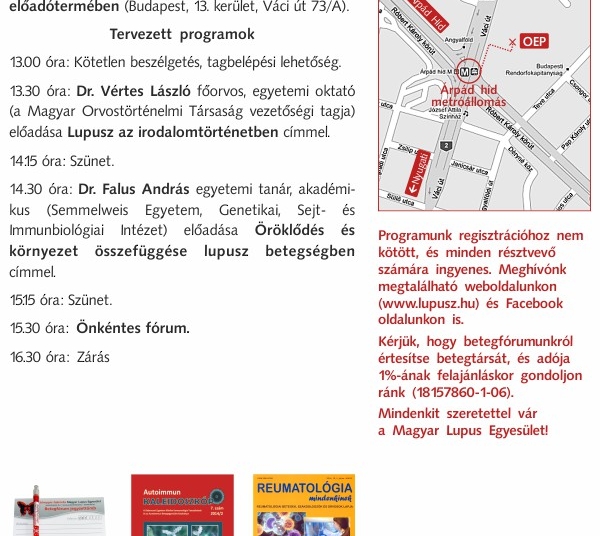 Meghívó tavaszi betegfórumunkra – 2015. március 28.