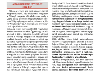 Megjelent Lepke újságunk újabb lapszáma